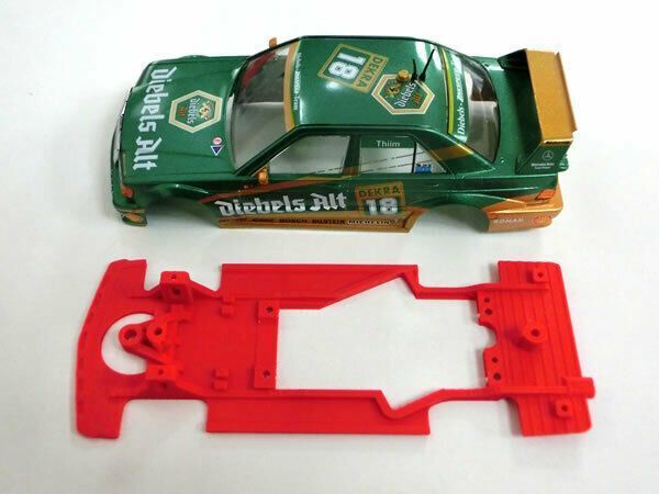Chasis Mercedes 190E Hybrid compatible Slot.it coche no incluido Mustang Slot