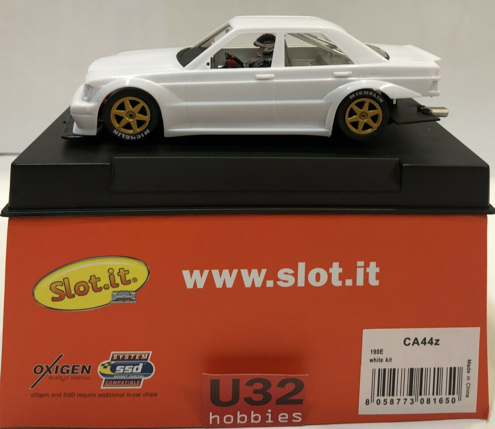 SLOT IT CA44Z MERCEDES 190 E DTM WHITE KIT