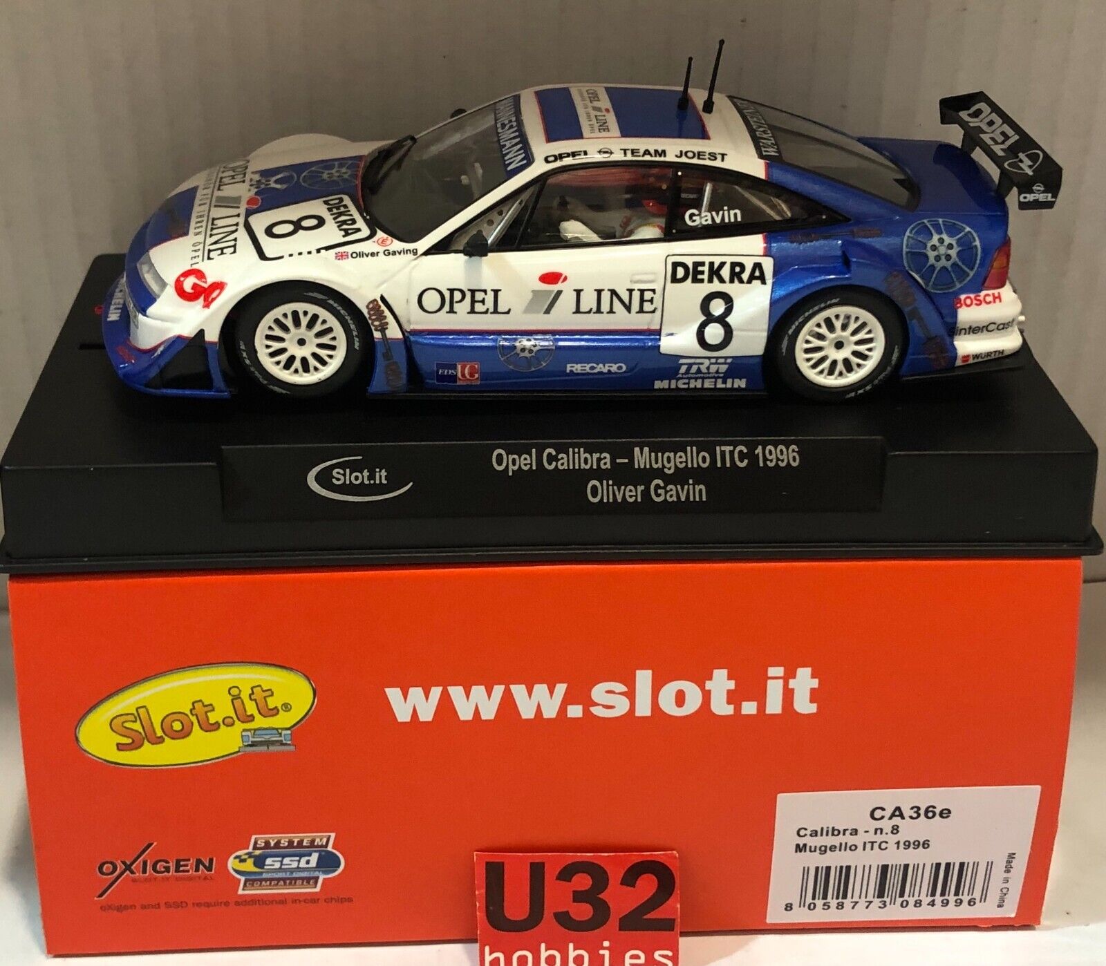 SLOT.IT CA36E OPEL CALIBRA #8 MUGELLO ITC 1996 OLIVER GAVIN